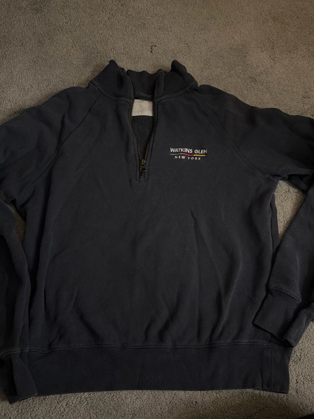 Navy Quarter-Zip Sweatshirt
